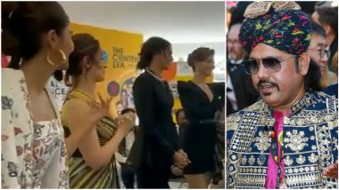 India at Cannes 2022: Deepika Padukone, Urvashi Rautela, Pooja Hegde, Tamannaah Bhatia Dance Together to Folk Singer Mame Khan's Singing During Inaugural of India Pavilion (Watch Video)